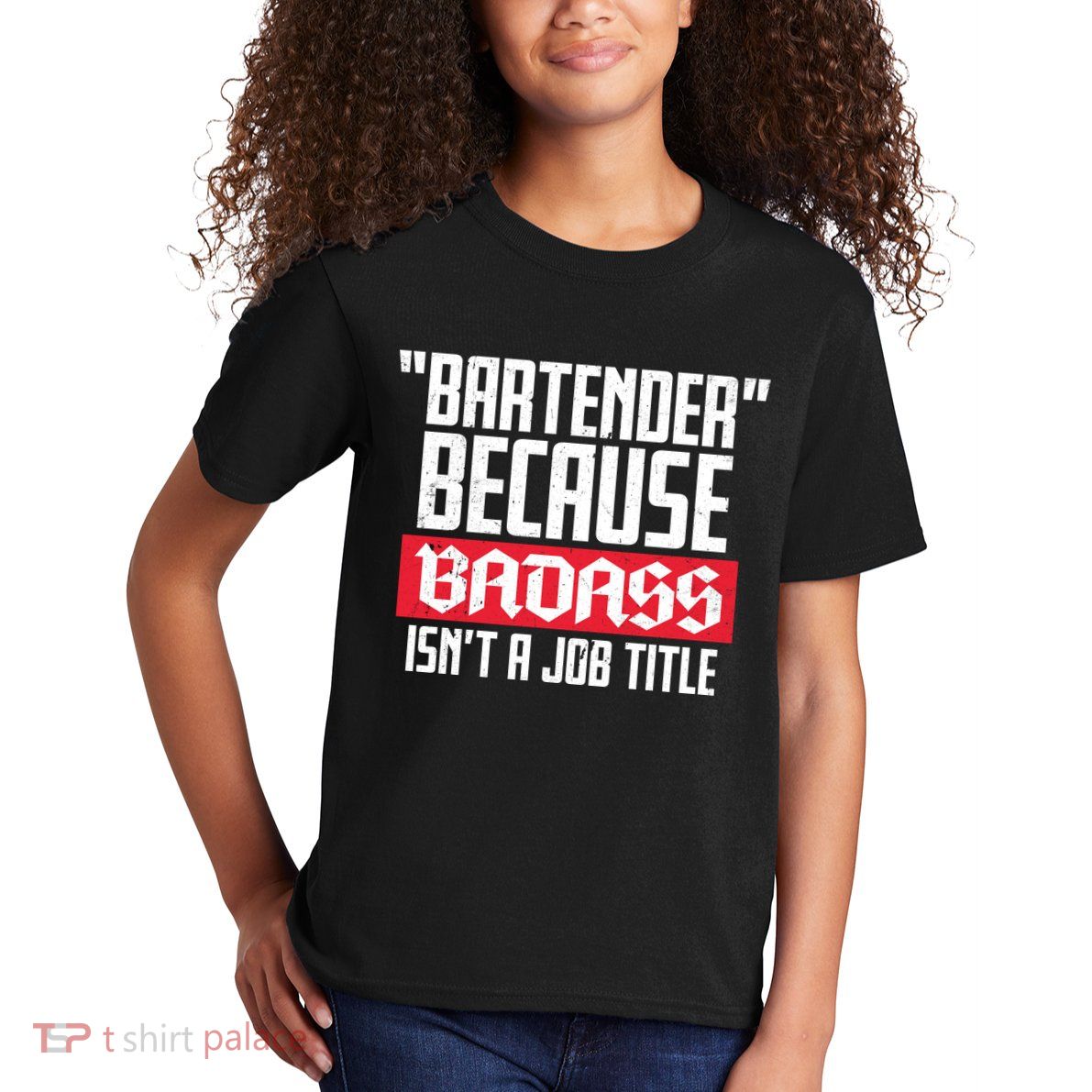 Bartender Because Badass Isn't A Job Title Kids T-Shirt