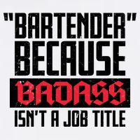 Bartender Because Badass Isn't A Job Title Garment-Dyed Sweatshirt