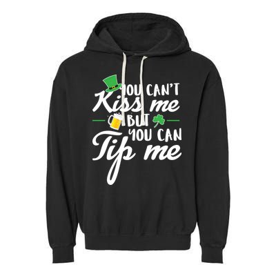 Bartender You Can't Kiss Me But You Can Tip Me Garment-Dyed Fleece Hoodie