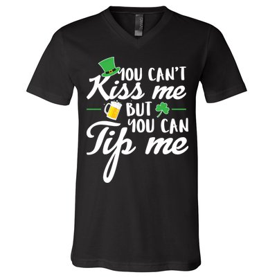 Bartender You Can't Kiss Me But You Can Tip Me V-Neck T-Shirt