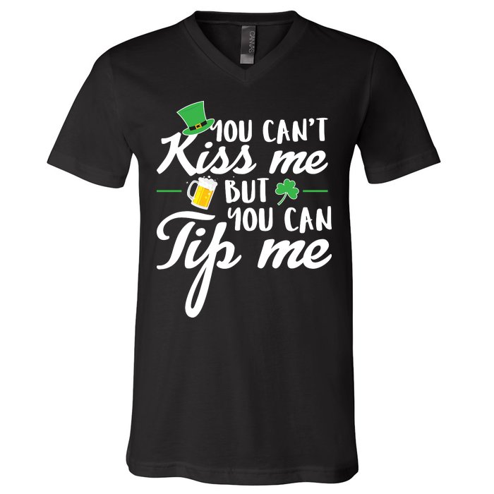 Bartender You Can't Kiss Me But You Can Tip Me V-Neck T-Shirt