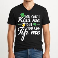 Bartender You Can't Kiss Me But You Can Tip Me V-Neck T-Shirt