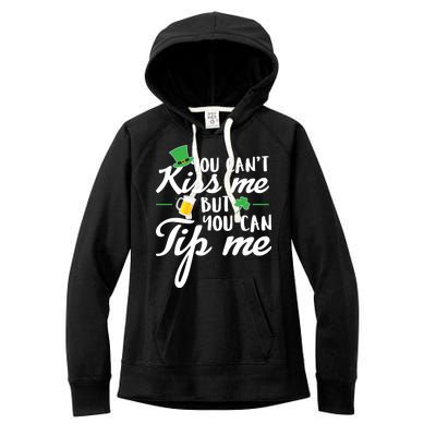 Bartender You Can't Kiss Me But You Can Tip Me Women's Fleece Hoodie