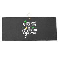 Bartender You Can't Kiss Me But You Can Tip Me Large Microfiber Waffle Golf Towel