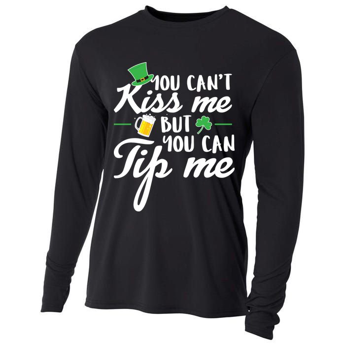 Bartender You Can't Kiss Me But You Can Tip Me Cooling Performance Long Sleeve Crew