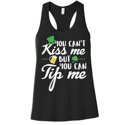 Bartender You Can't Kiss Me But You Can Tip Me Women's Racerback Tank