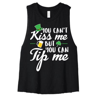 Bartender You Can't Kiss Me But You Can Tip Me Women's Racerback Cropped Tank