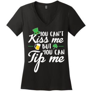 Bartender You Can't Kiss Me But You Can Tip Me Women's V-Neck T-Shirt