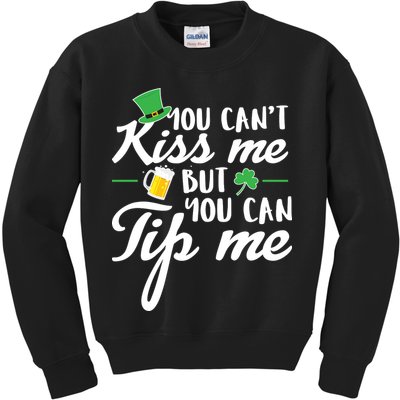 Bartender You Can't Kiss Me But You Can Tip Me Kids Sweatshirt