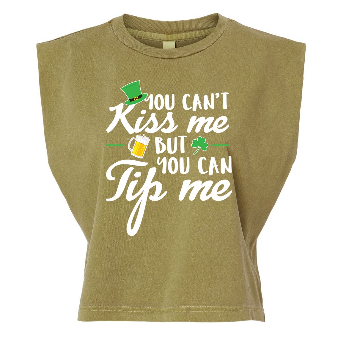Bartender You Can't Kiss Me But You Can Tip Me Garment-Dyed Women's Muscle Tee