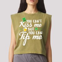 Bartender You Can't Kiss Me But You Can Tip Me Garment-Dyed Women's Muscle Tee