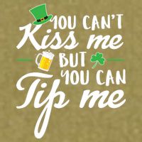 Bartender You Can't Kiss Me But You Can Tip Me Garment-Dyed Women's Muscle Tee
