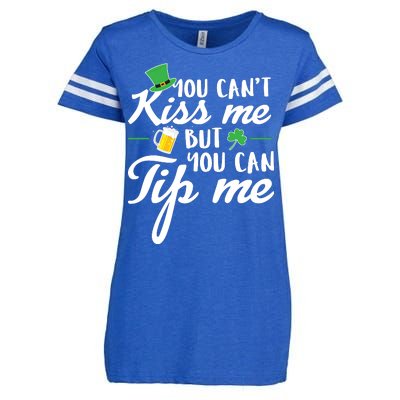 Bartender You Can't Kiss Me But You Can Tip Me Enza Ladies Jersey Football T-Shirt