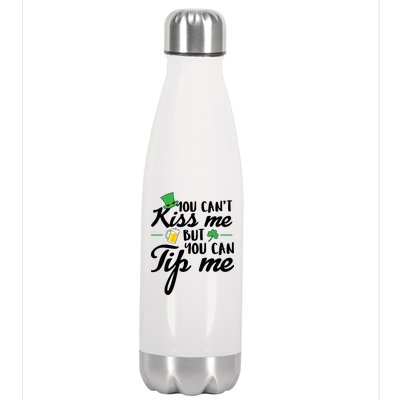 Bartender You Can't Kiss Me But You Can Tip Me Stainless Steel Insulated Water Bottle