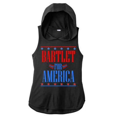 Bartlet for America Ladies PosiCharge Tri-Blend Wicking Draft Hoodie Tank