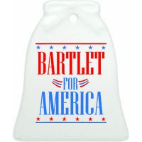 Bartlet for America Ceramic Bell Ornament