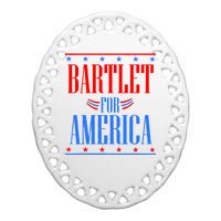 Bartlet for America Ceramic Oval Ornament