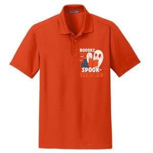 Books Are SpookTacular Halloween Bookworm Book Reading Meaningful Gift Dry Zone Grid Polo