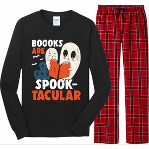 Books Are SpookTacular Halloween Bookworm Book Reading Meaningful Gift Long Sleeve Pajama Set