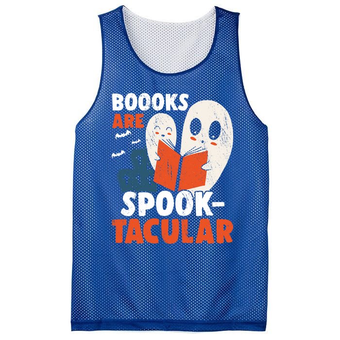 Books Are SpookTacular Halloween Bookworm Book Reading Meaningful Gift Mesh Reversible Basketball Jersey Tank