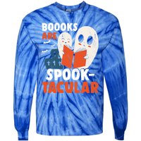 Books Are SpookTacular Halloween Bookworm Book Reading Meaningful Gift Tie-Dye Long Sleeve Shirt