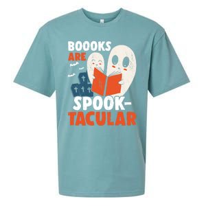 Books Are SpookTacular Halloween Bookworm Book Reading Meaningful Gift Sueded Cloud Jersey T-Shirt