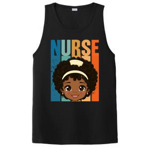 Black Afro Strong Nurse Black History Month Nursing Gift PosiCharge Competitor Tank