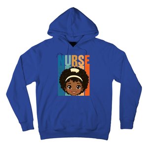 Black Afro Strong Nurse Black History Month Nursing Gift Hoodie