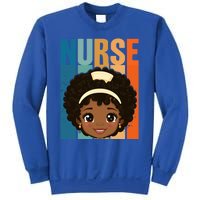 Black Afro Strong Nurse Black History Month Nursing Gift Sweatshirt