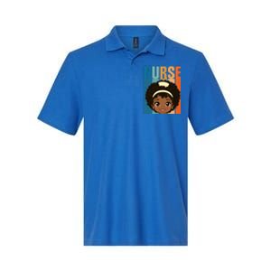 Black Afro Strong Nurse Black History Month Nursing Gift Softstyle Adult Sport Polo