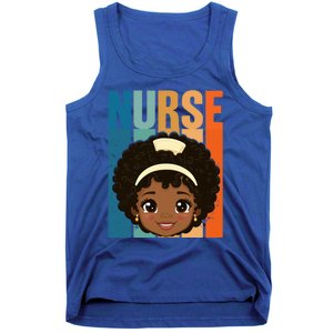 Black Afro Strong Nurse Black History Month Nursing Gift Tank Top