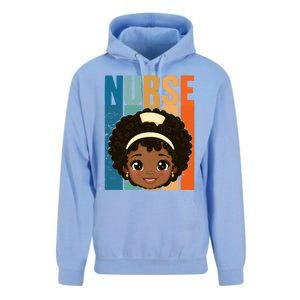 Black Afro Strong Nurse Black History Month Nursing Gift Unisex Surf Hoodie