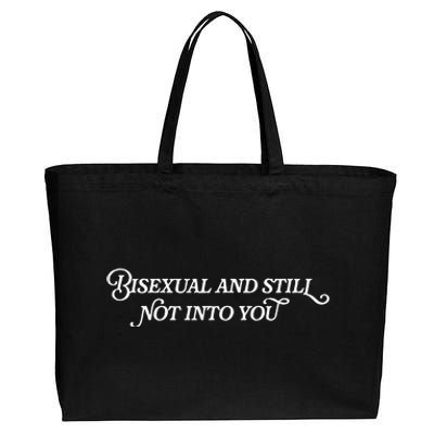 Bisexual And Still Not Into You Cotton Canvas Jumbo Tote