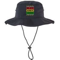 Believe Achieve Succeed Celebrate Black History Gift Legacy Cool Fit Booney Bucket Hat