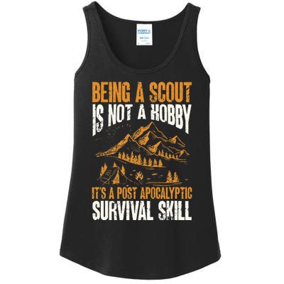 Being A Scout ItS A Post Apocalyptic Survival Skill Ladies Essential Tank