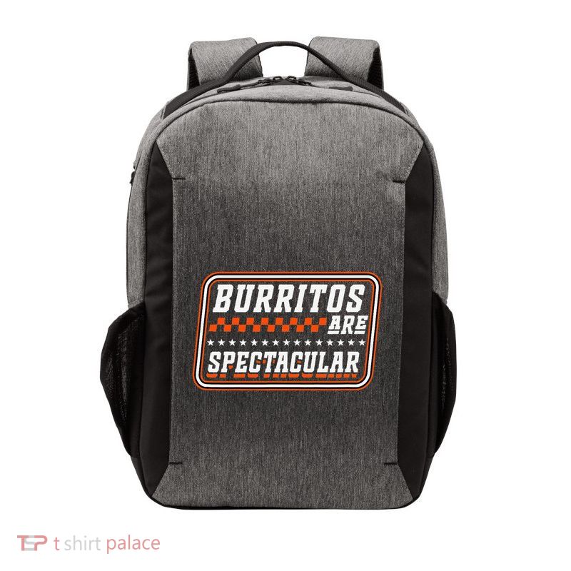 Burritos Are Spectacular Burrito Lover Saying Vector Backpack