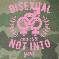 Bisexual And Still Not Into You Cute Bi Pride Flag Quotes Funny Gift Legacy Tie Dye Trucker Hat