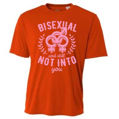 Bisexual And Still Not Into You Cute Bi Pride Flag Quotes Funny Gift Cooling Performance Crew T-Shirt