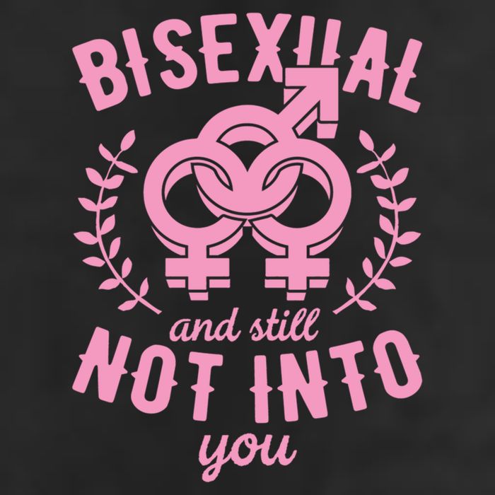 Bisexual And Still Not Into You Cute Bi Pride Flag Quotes Funny Gift 7 Panel Mesh Trucker Snapback Hat