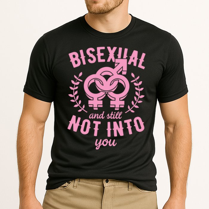 Bisexual And Still Not Into You Cute Bi Pride Flag Quotes Funny Gift Cooling Performance Crew T-Shirt