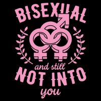 Bisexual And Still Not Into You Cute Bi Pride Flag Quotes Funny Gift Flat Bill Trucker Hat