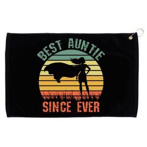 Best Auntie Since Ever Hero Super Aunt Birthday Aunts Great Gift Grommeted Golf Towel