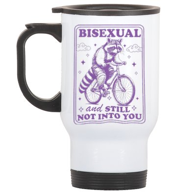 Bisexual And Still Not Into You Bi Pride Subtle Bisexual Stainless Steel Travel Mug