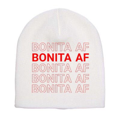 Bonita Af Spanish Pretty Latina Short Acrylic Beanie