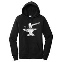 Blacksmith Anvil Striking Distressed Vintage Women's Pullover Hoodie