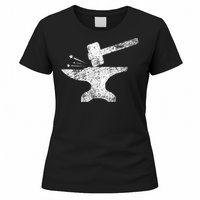 Blacksmith Anvil Striking Distressed Vintage Women's T-Shirt