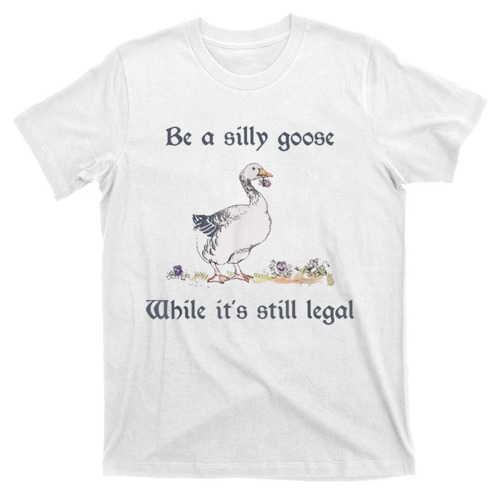 Be A Silly Goose While Its Still Legal Funny Meme T-Shirt