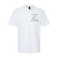 Be A Silly Goose While Its Still Legal Funny Meme Softstyle Adult Sport Polo