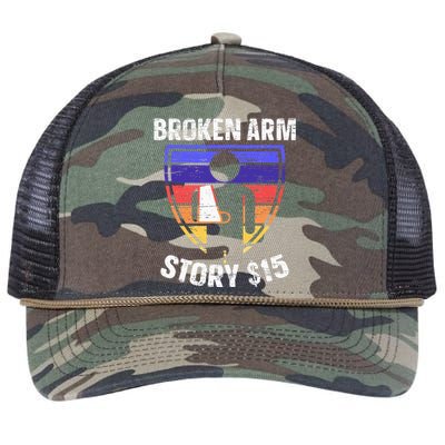 Broken Arm Story Injury Recovery Rehab Injured Hand Retro Rope Trucker Hat Cap