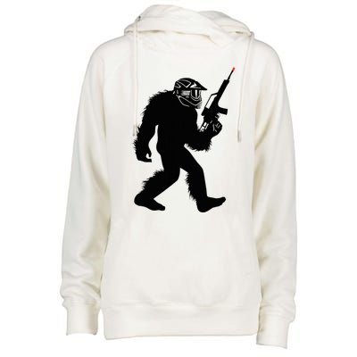 Bigfoot Airsoft Sasquatch Airsofting Apparel Womens Funnel Neck Pullover Hood